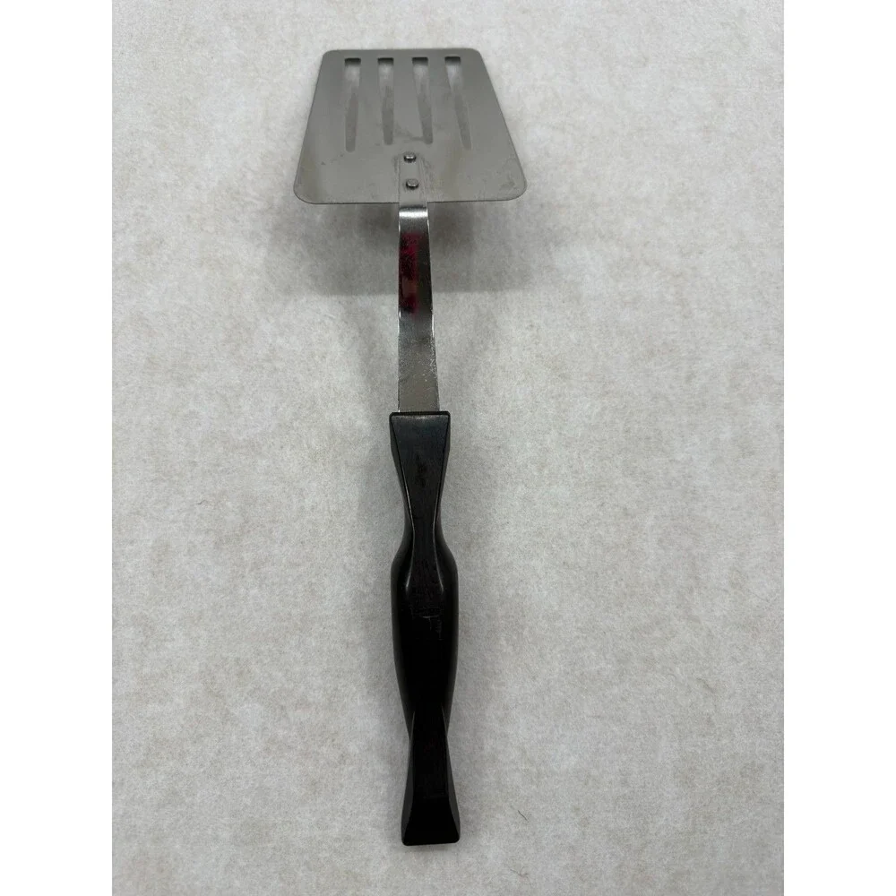 CUTCO Lot of 5 Serving Utensils Black Handles 17KD 17JI Slot Spoon Turner Whisk